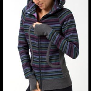 Lululemon Scuba Hoodie Poncho Stripped